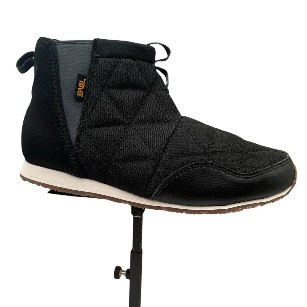 Teva Reember Big Boys Girls Water-resistant  Cozy Ankle Booties Size 4 Black